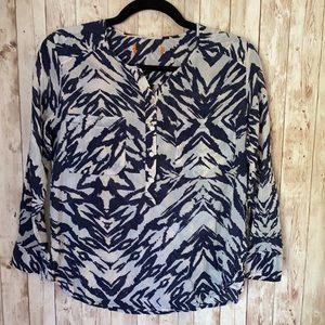 Abstract Print Blouse